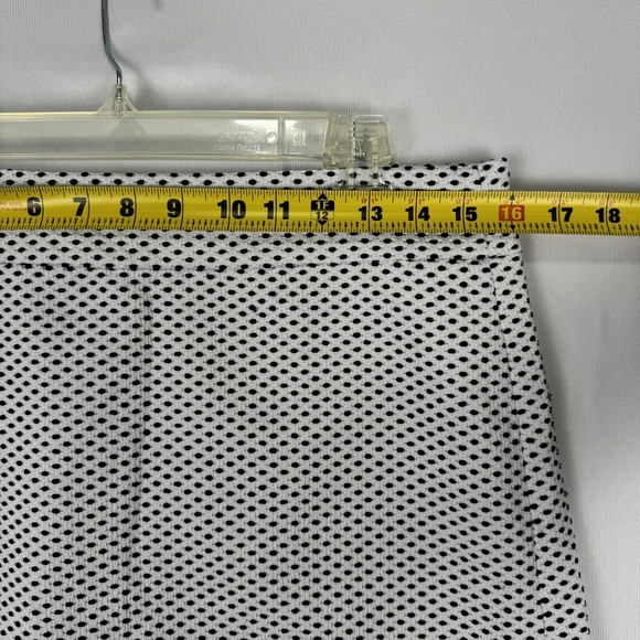 LOFT Womens Black & White Polka Dot Scalloped Hem Skirt Career Size 6 - Picture 13 of 13